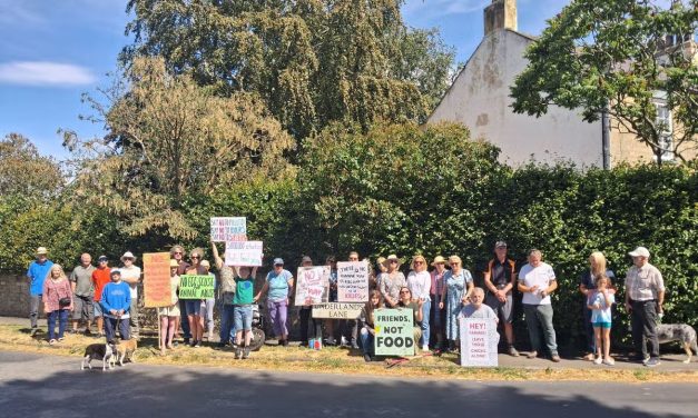 Protest Against 360,000-Bird Chicken Farm In North Yorkshire